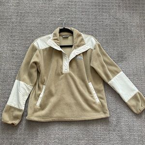 Columbia jacket tan and white size M